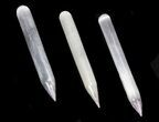 Polished Selenite Wands Wholesale Lot - Pieces #61894-1